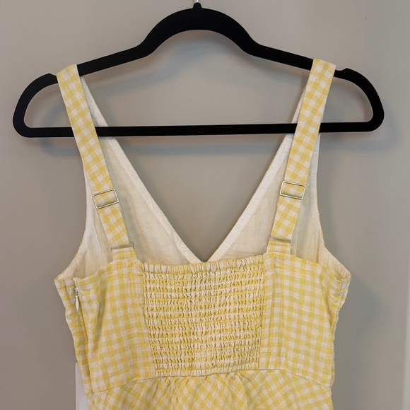 Abercrombie & Fitch Yellow Gingham Mini Dress - Picture 6 of 7